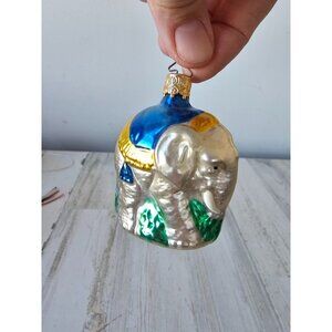 Inge glas elephant glass ornament circus‎ Xmas tree mini